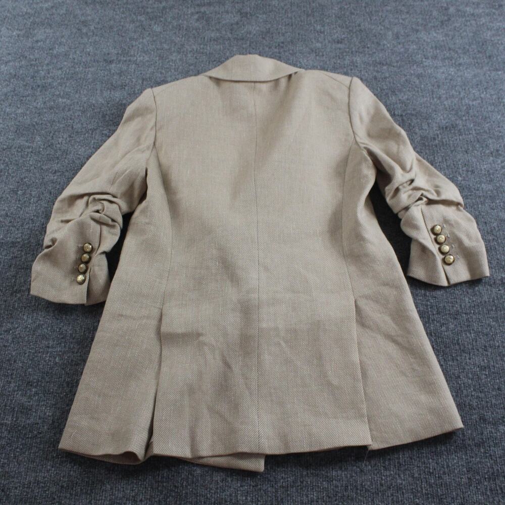 Veronica Beard Blazer Women 4 Kimmel Dickey Jacket Tan Classic Workwear Business - Picture 7 of 14